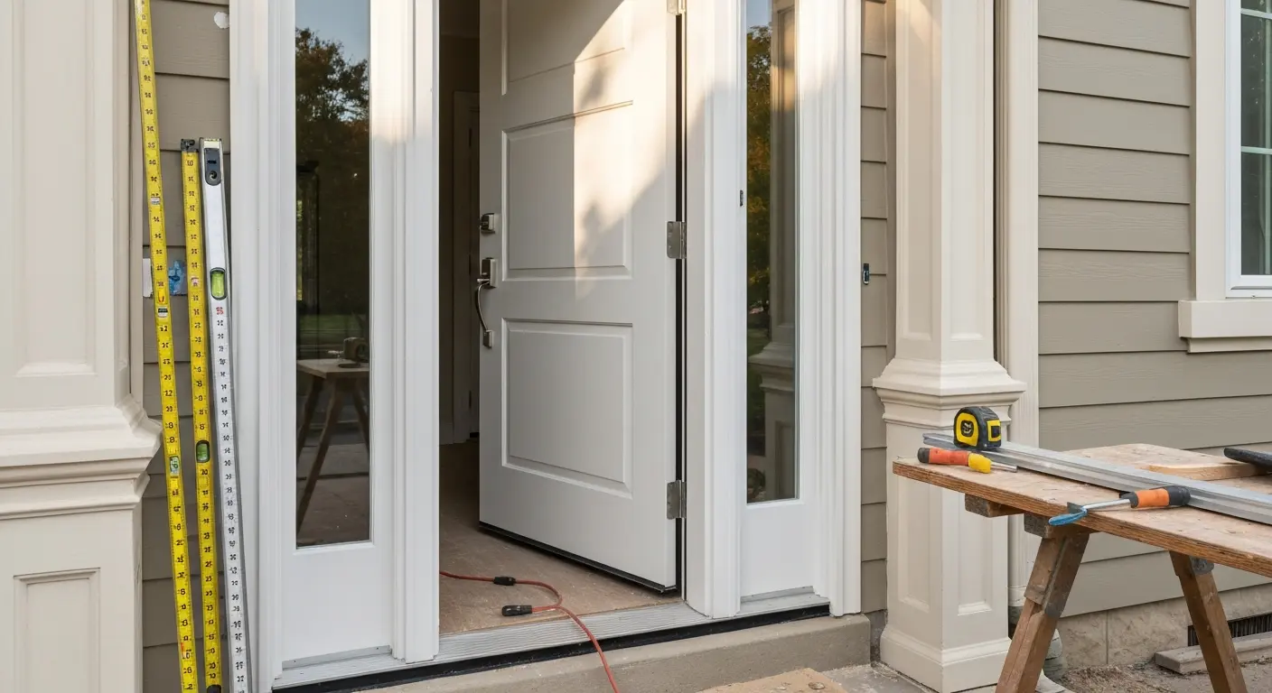 Custom door and frame installation