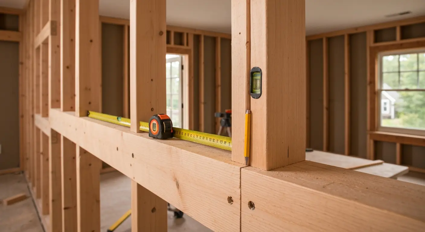 Interior wall framing
