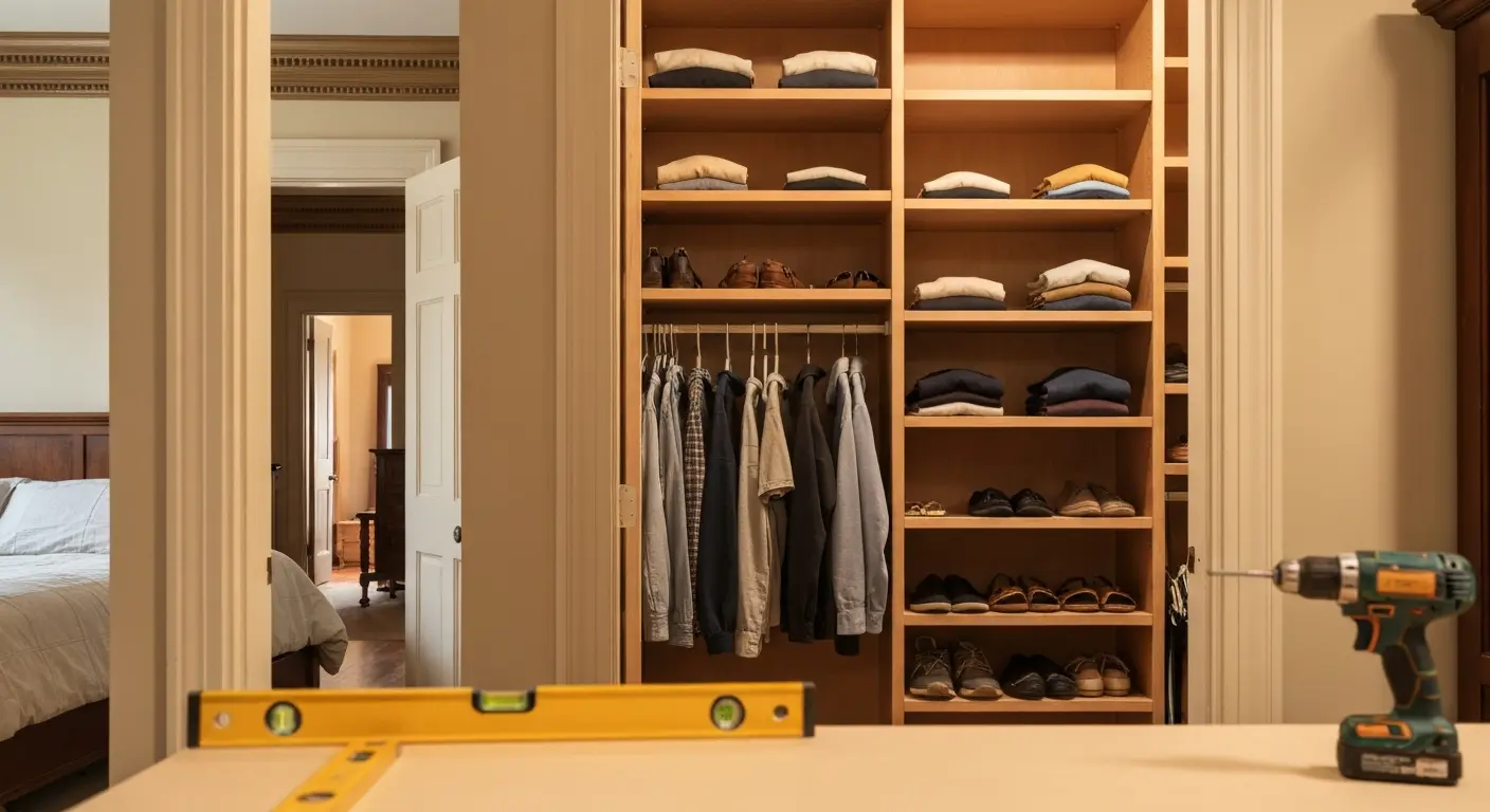 Custom closet organizer system