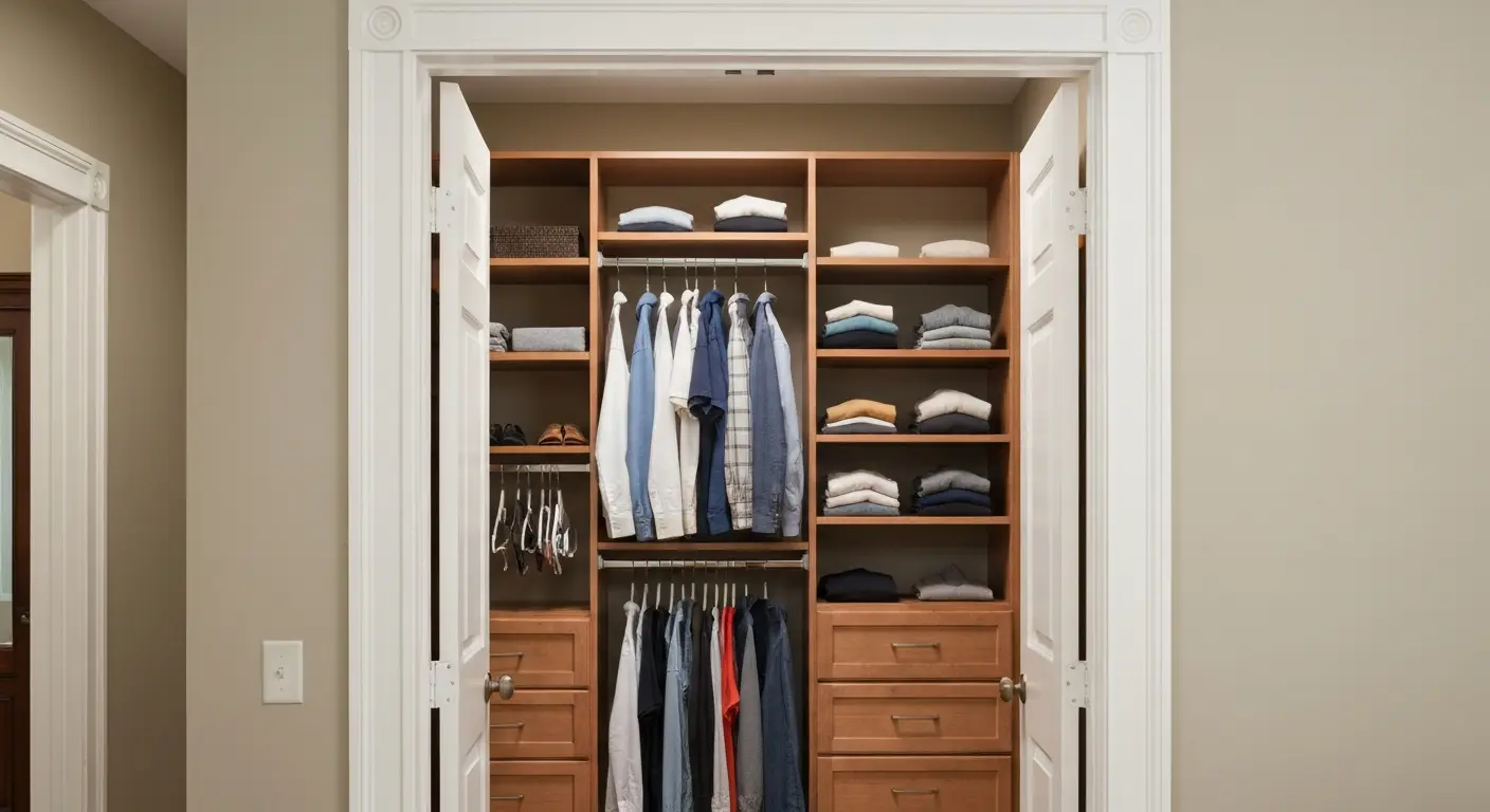 Custom closet organizer