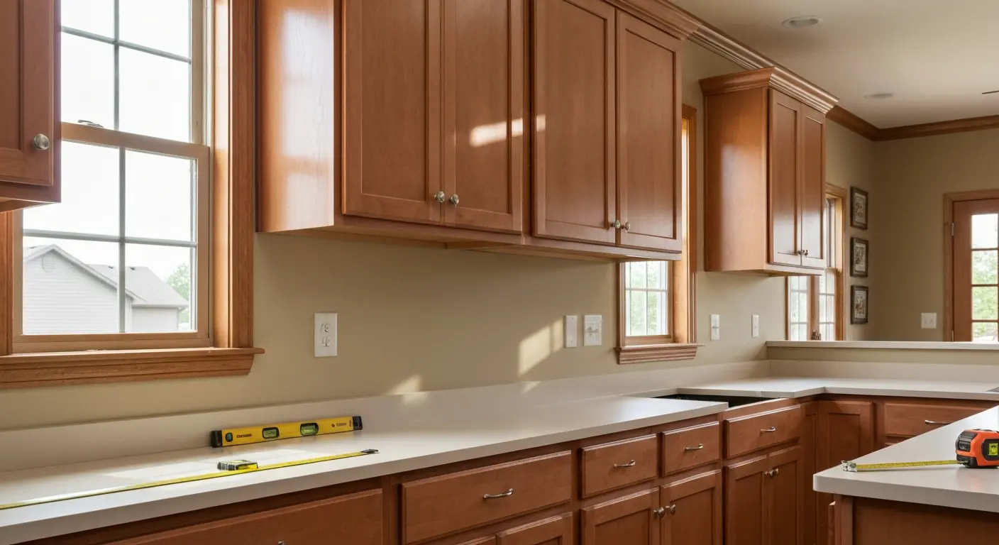 Custom cabinet installation