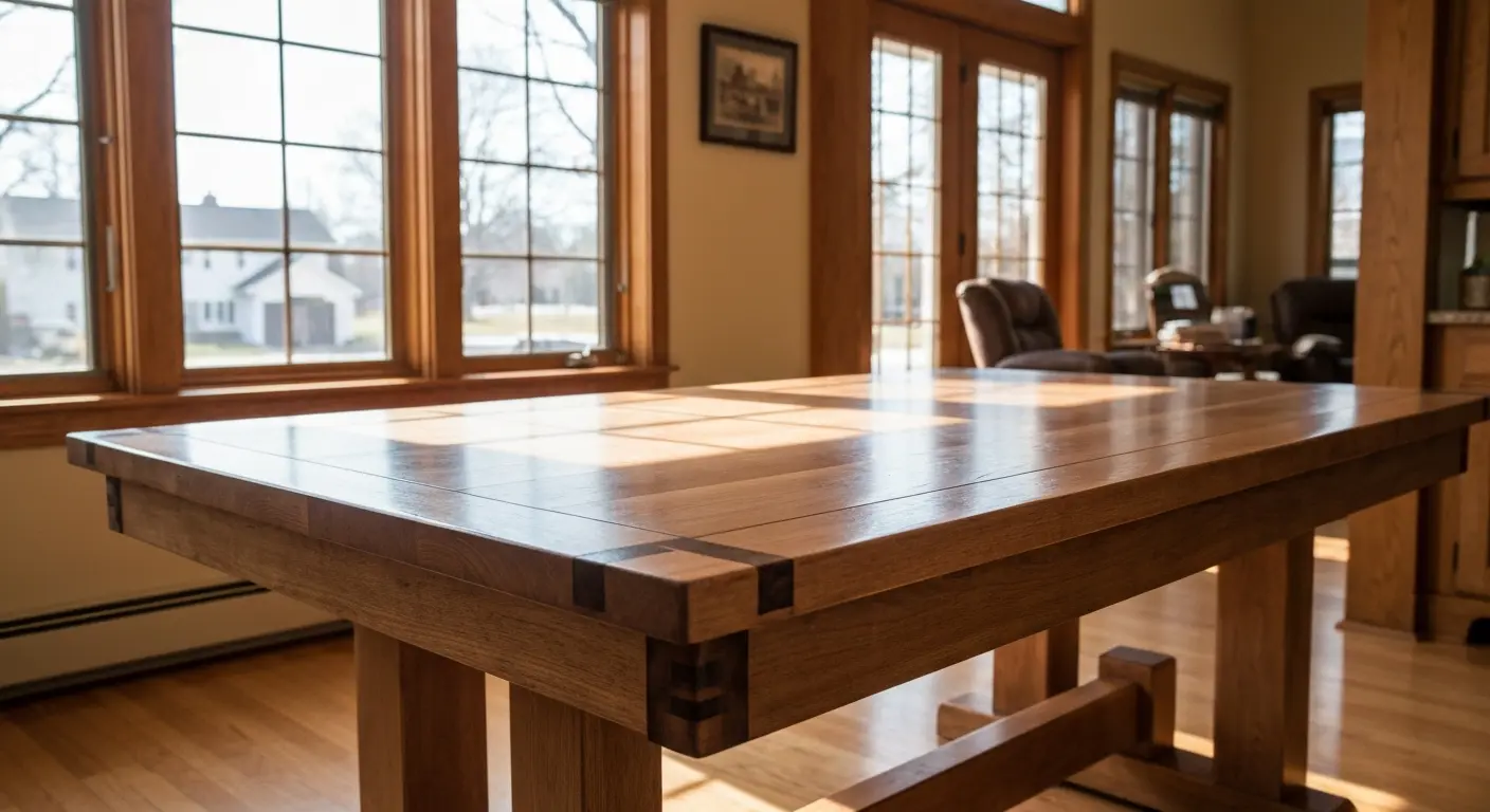 Custom dining table