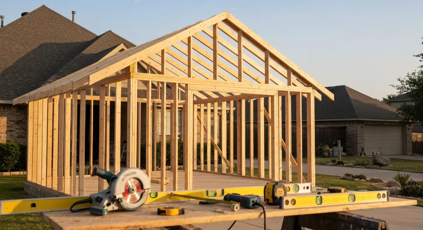 Shed and garage construction