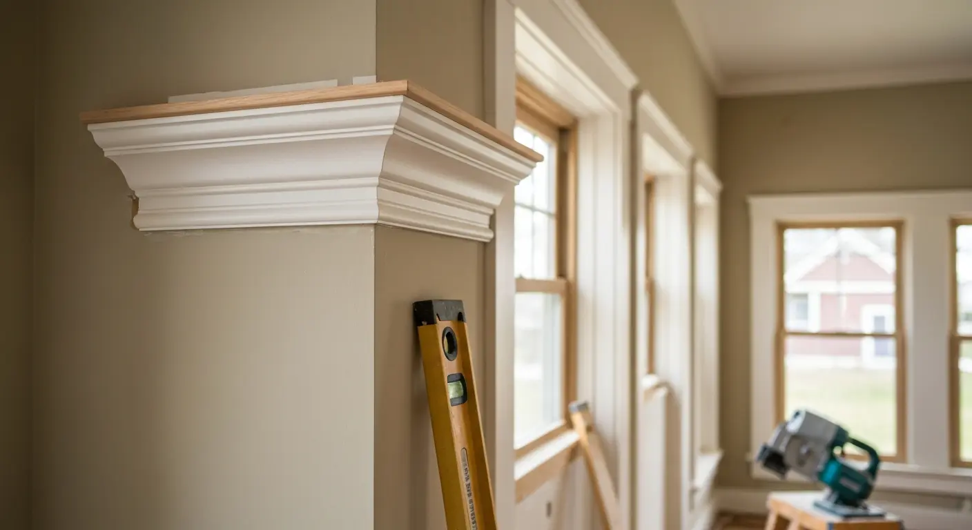 Finish carpentry trim work