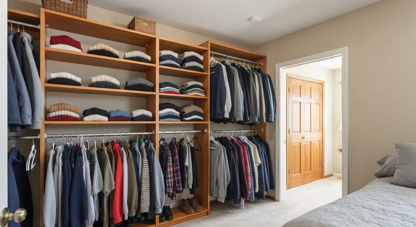 Closet organizer installation