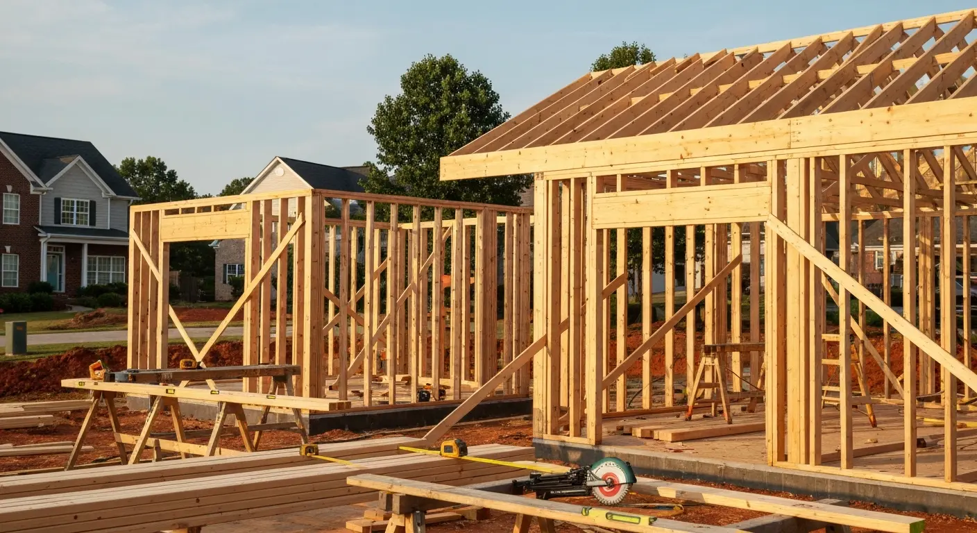 Framing and garage construction