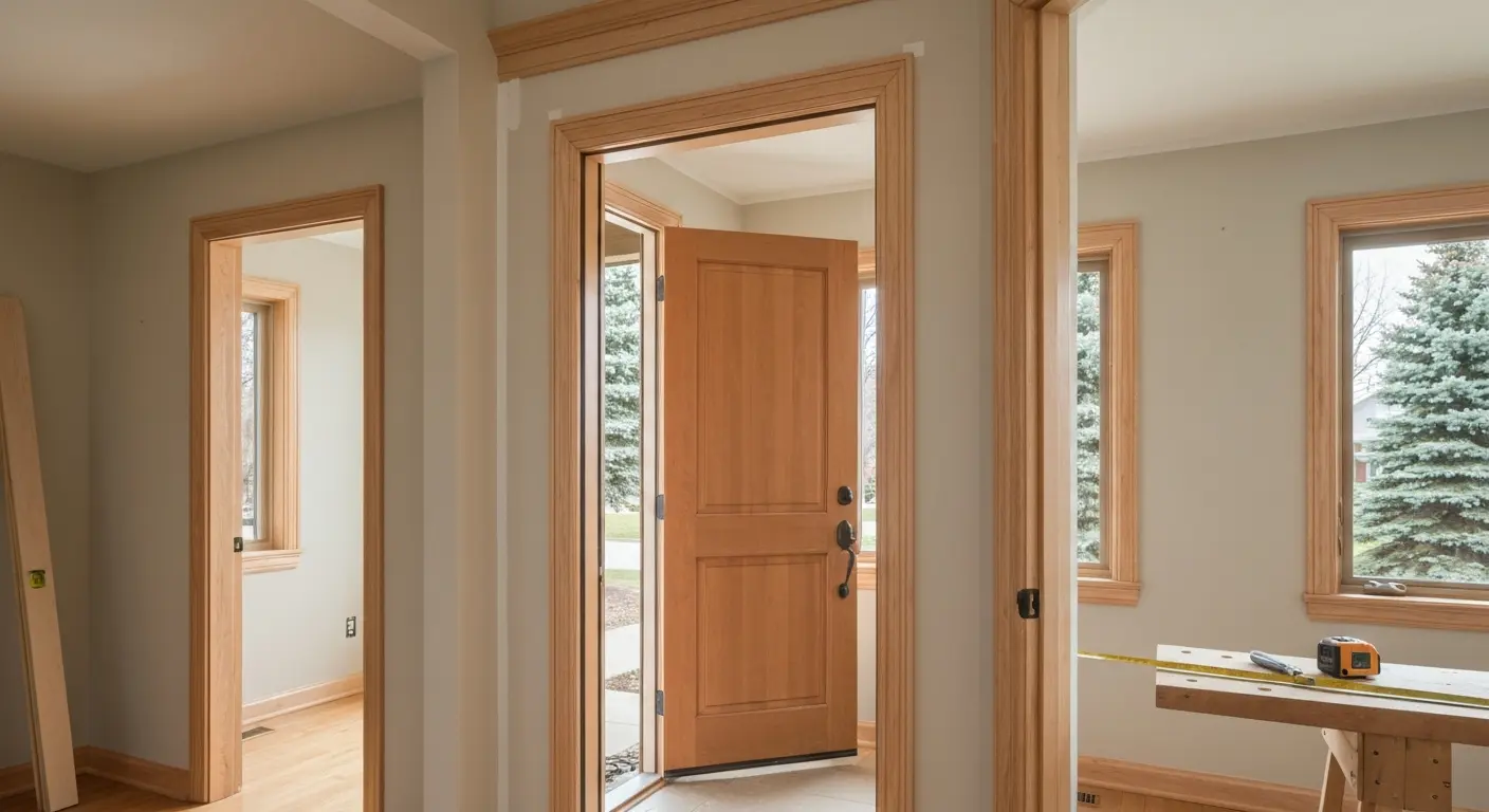 Entryway carpentry work