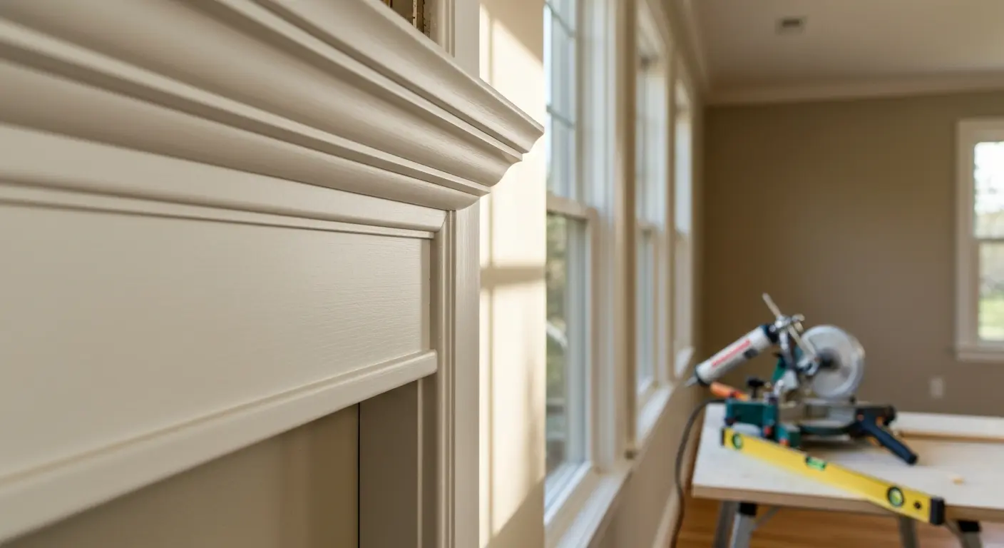 Crown molding and trim work
