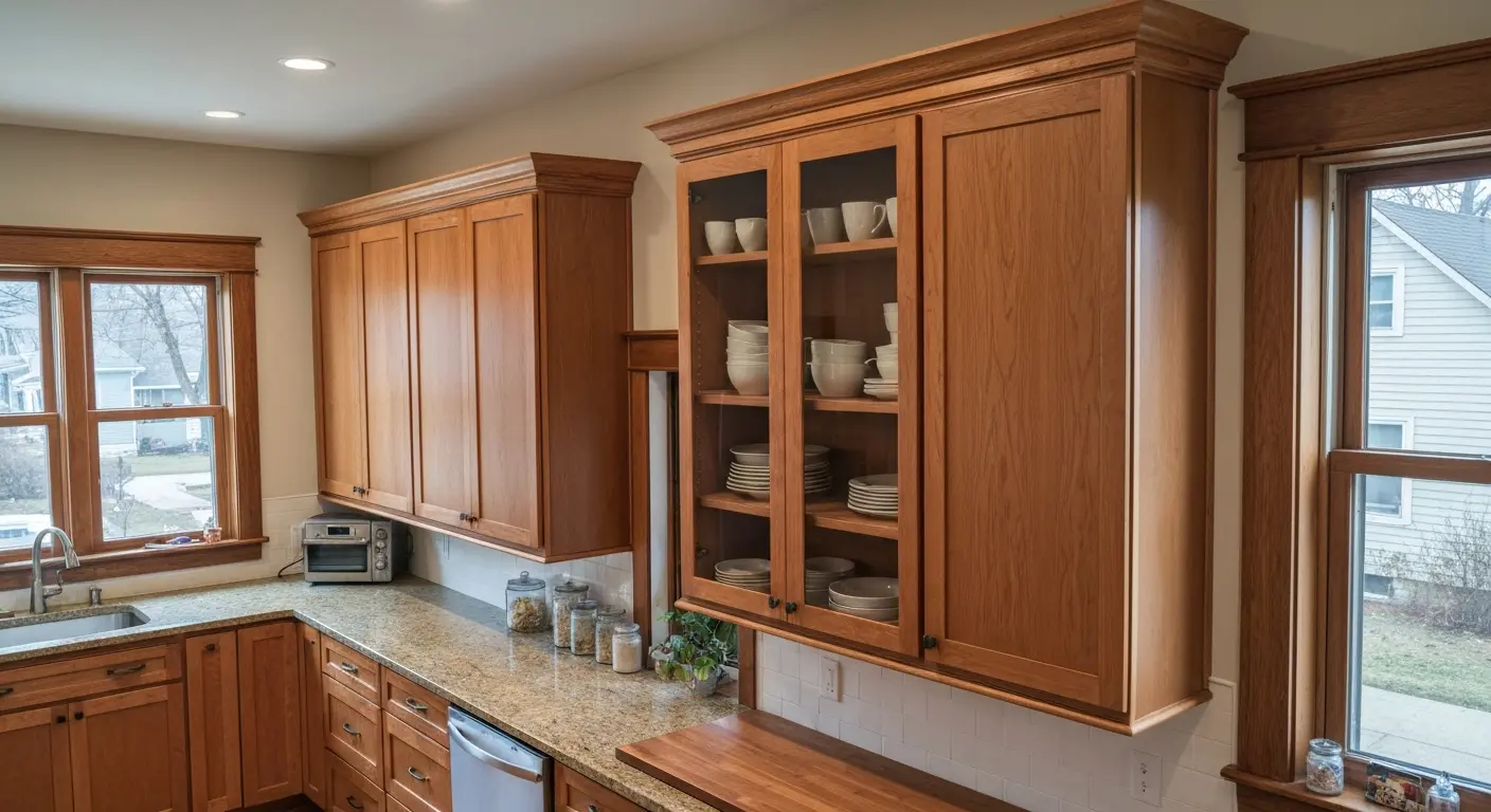 Custom kitchen cabinet installation