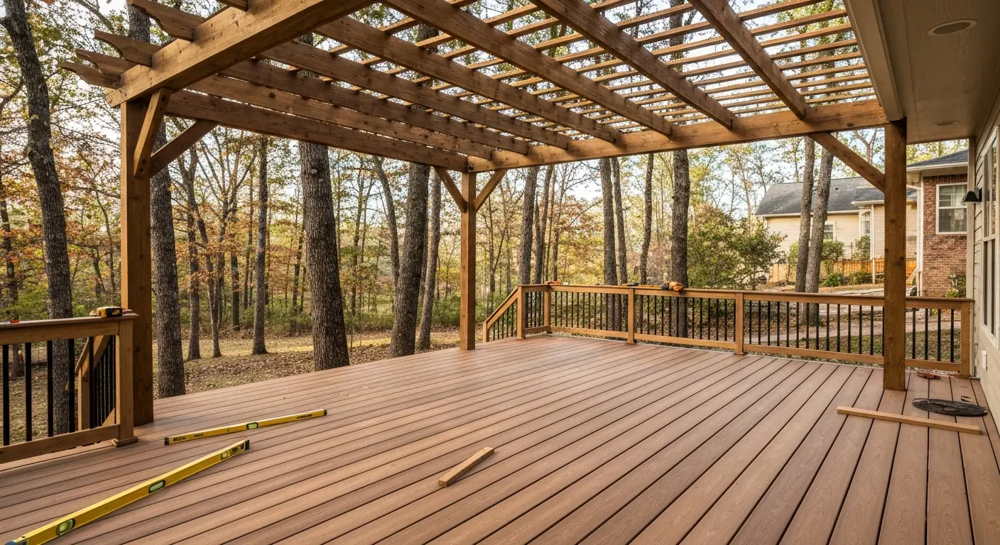 Deck and pergola construction
