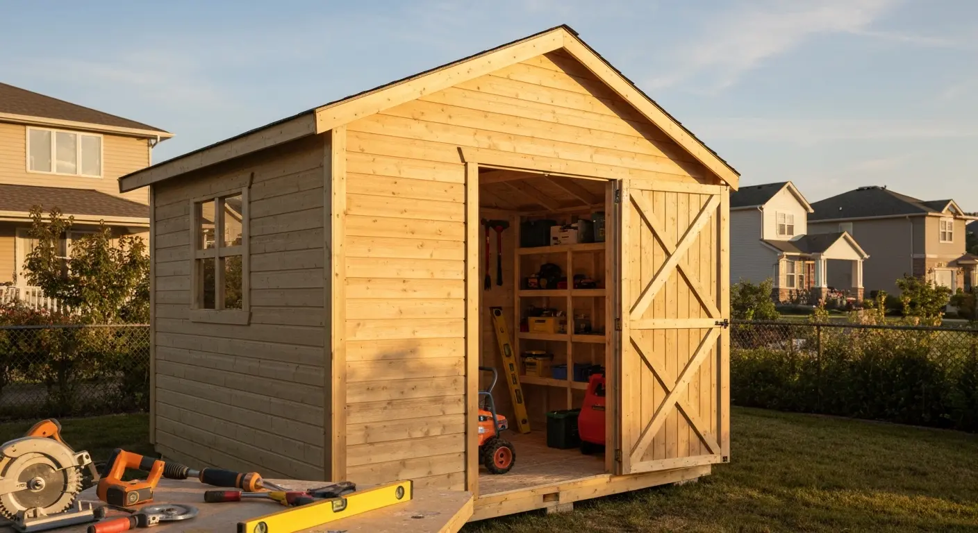Shed and storage structure