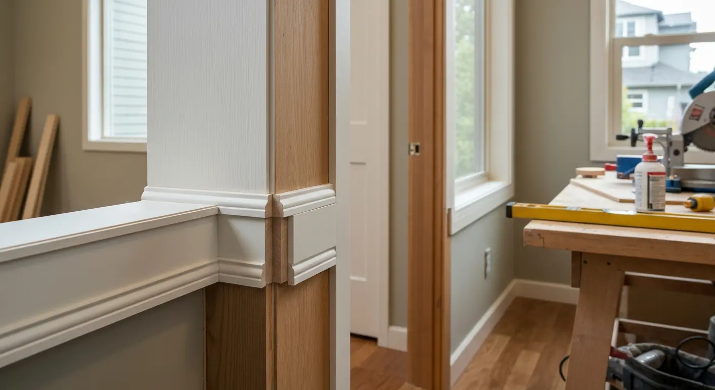 Finish trim and molding work