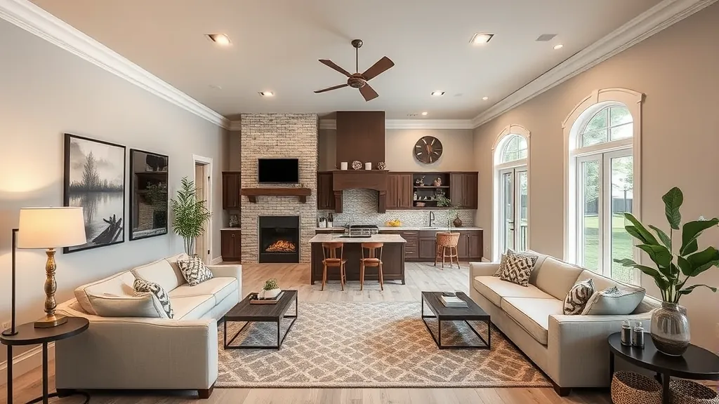 Home Remodeling in Tarrytown, TX with modern designs and vibrant colors showcased in a cozy living space