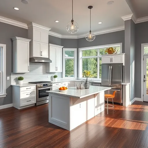 Modern Cedar Valley kitchen remodel features sleek cabinetry, quartz countertops, stainless steel appliances, and natural light.