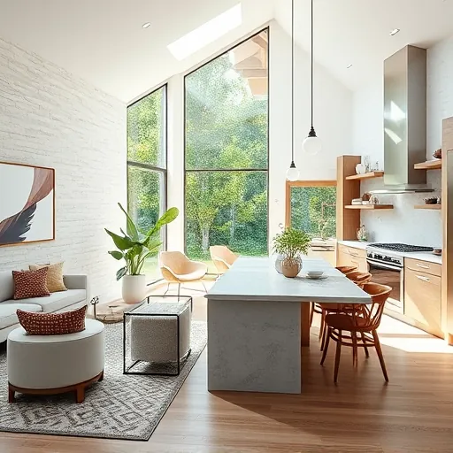 Luxurious Spicewood TX home remodel features modern furnishings, natural tones, and bright sunlit spaces.
