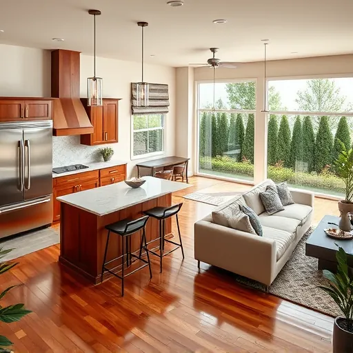 Completed home remodel in Belterra, TX with open-concept kitchen, elegant finishes, and stylish living space.