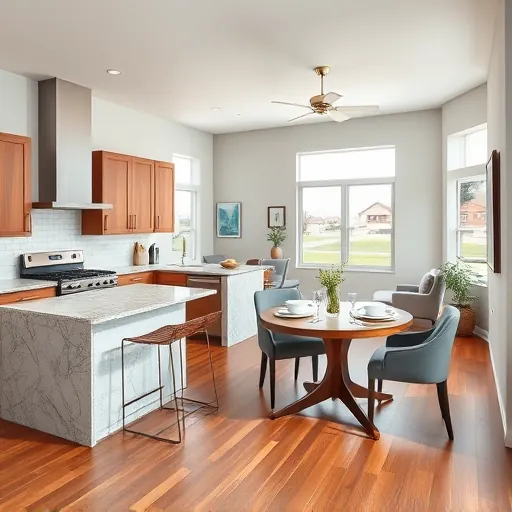 Beautifully remodeled kitchen and living space in East Cesar Chavez TX features granite countertops and open floor plan