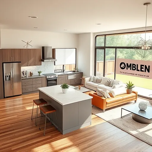 Completed home remodeling in Austin, TX showcasing modern design and vibrant interior spaces with stylish finishes.