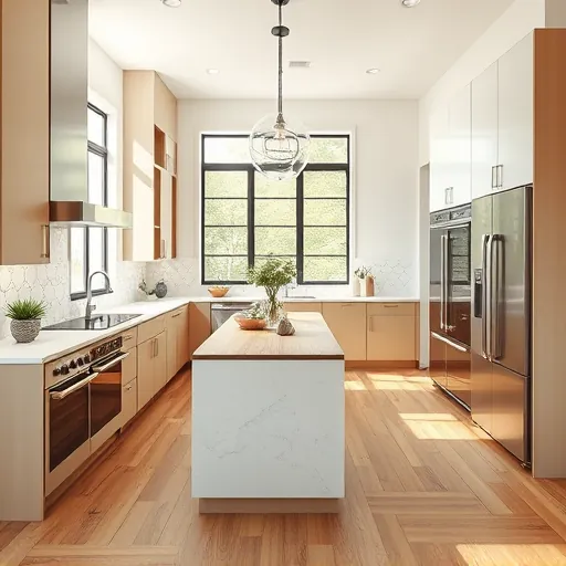 Newly remodeled Austin kitchen with modern cabinetry, quartz countertops, stainless appliances, and elegant decor.