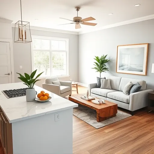 Elegant modern living space in Sweetwater TX with open-concept design, warm colors, and stylish decor highlights.