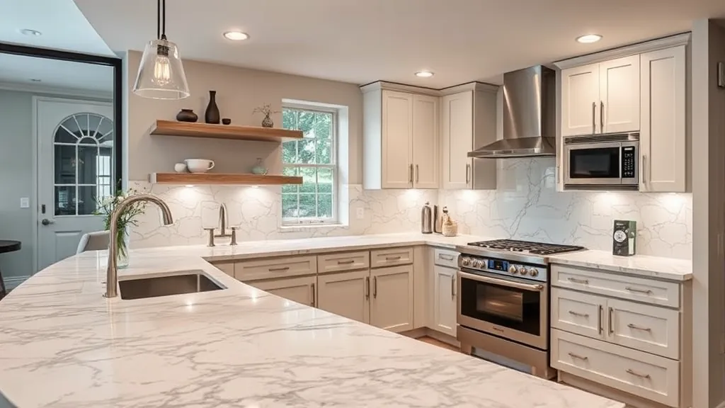 Countertop installation projects showcasing modern designs in Austin, TX