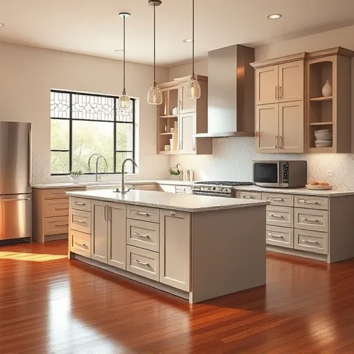 Freshly renovated Austin kitchen with sleek cabinetry, granite island, stainless appliances, and minimalist decor.