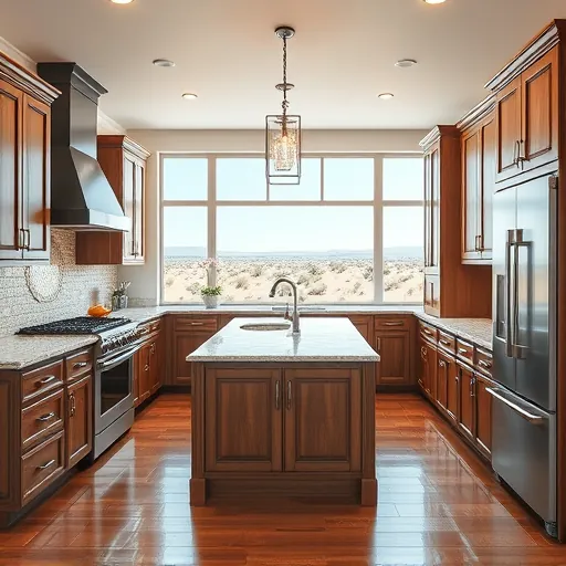 Beautifully renovated kitchen in Sweetwater TX with granite countertops, stainless appliances, and custom cabinetry.