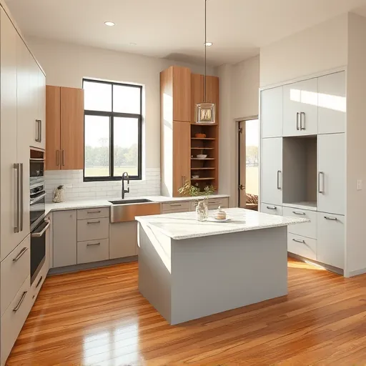 Beautifully remodeled kitchen in Manchaca TX with sleek cabinetry, quartz countertops, and warm colors inviting natural light.