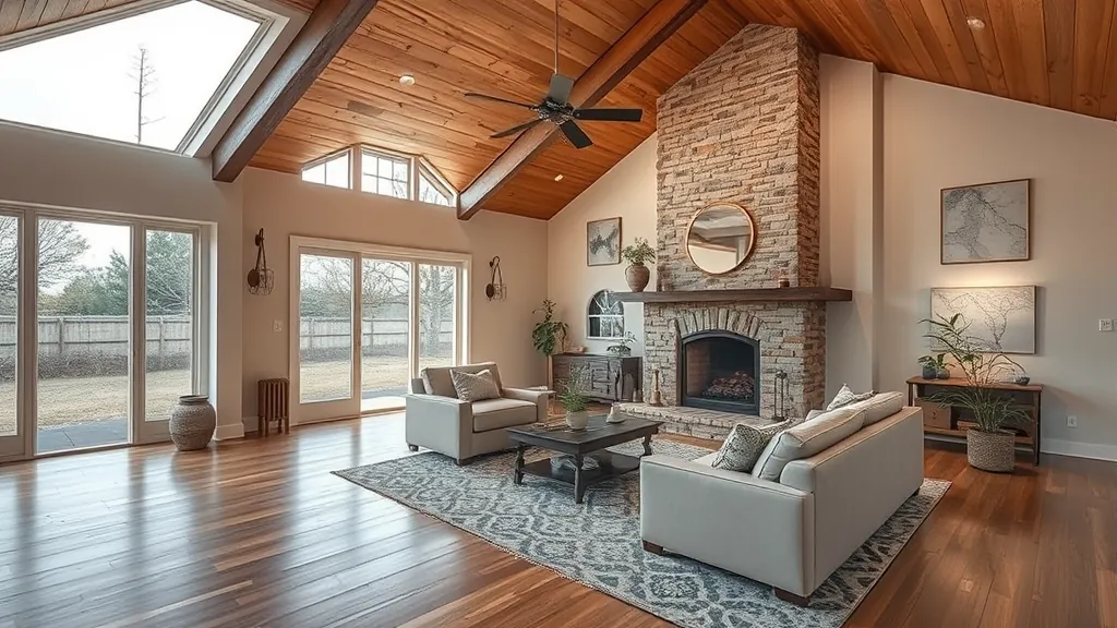 Home Remodeling in Lost Creek, TX with a modern kitchen and living space renovation.