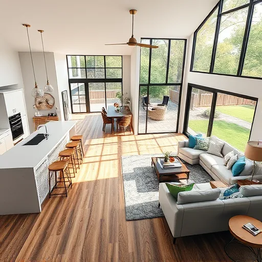 Completed home remodeling project in Austin, TX featuring modern design, open spaces, and stylish decor.