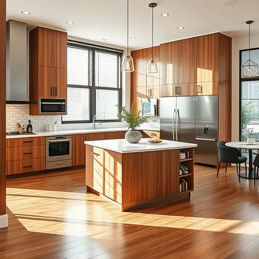 Renovated Austin kitchen with modern cabinetry, quartz countertops, and natural light creating an inviting atmosphere.