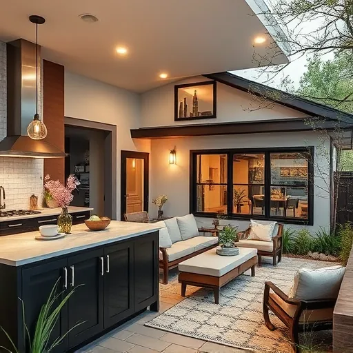 Home remodeling in Austin TX showcasing updated interiors and modern design elements without people present