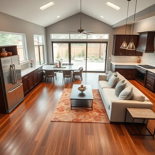 Contemporary living space in Bee Cave TX, featuring a stylish kitchen, elegant living room, and landscaped patio.