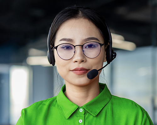 Visual anthropomorphic representation of Muraico's AI Receptionist