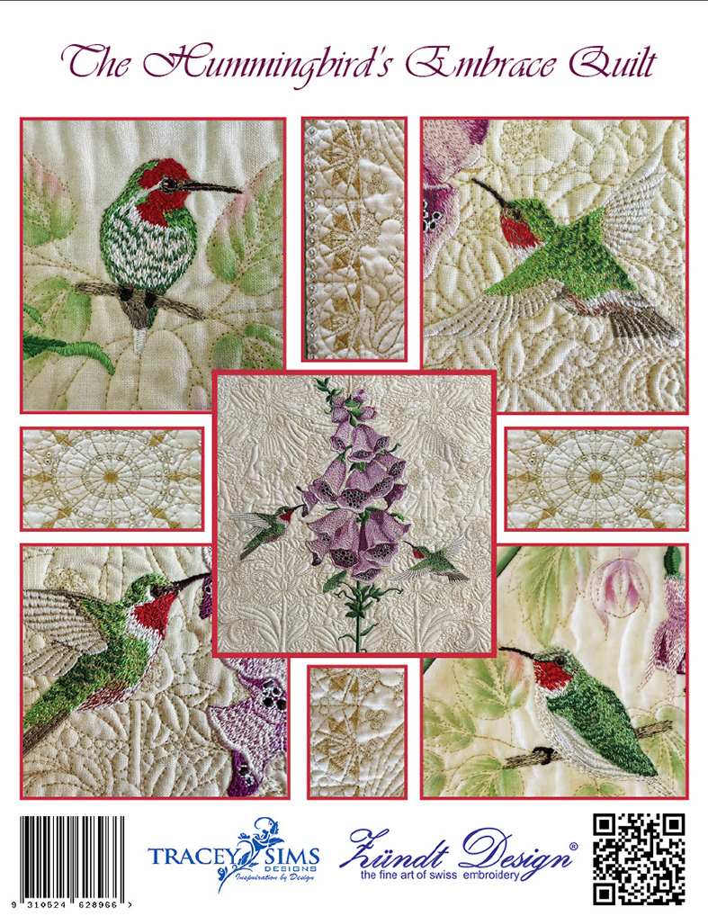 Back cover of The Hummingbird's Embrace Quilt book