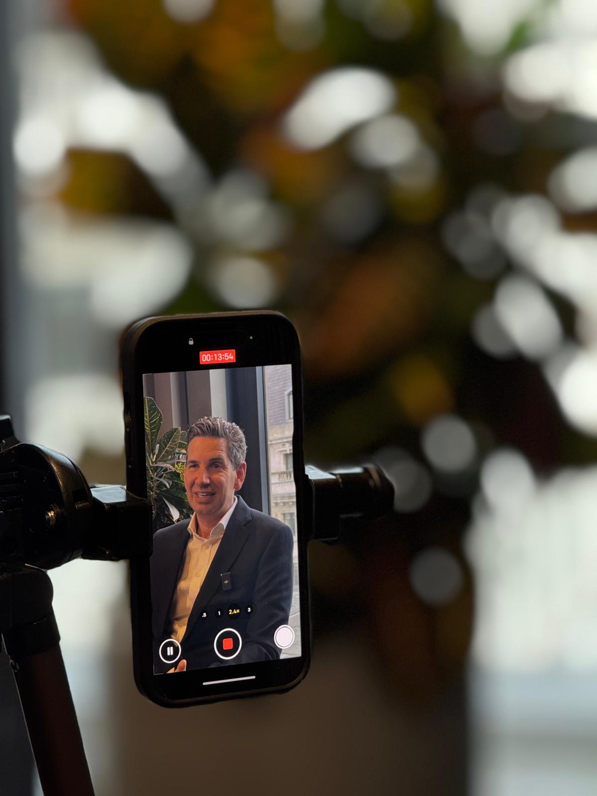 Recording Phone on Tripod