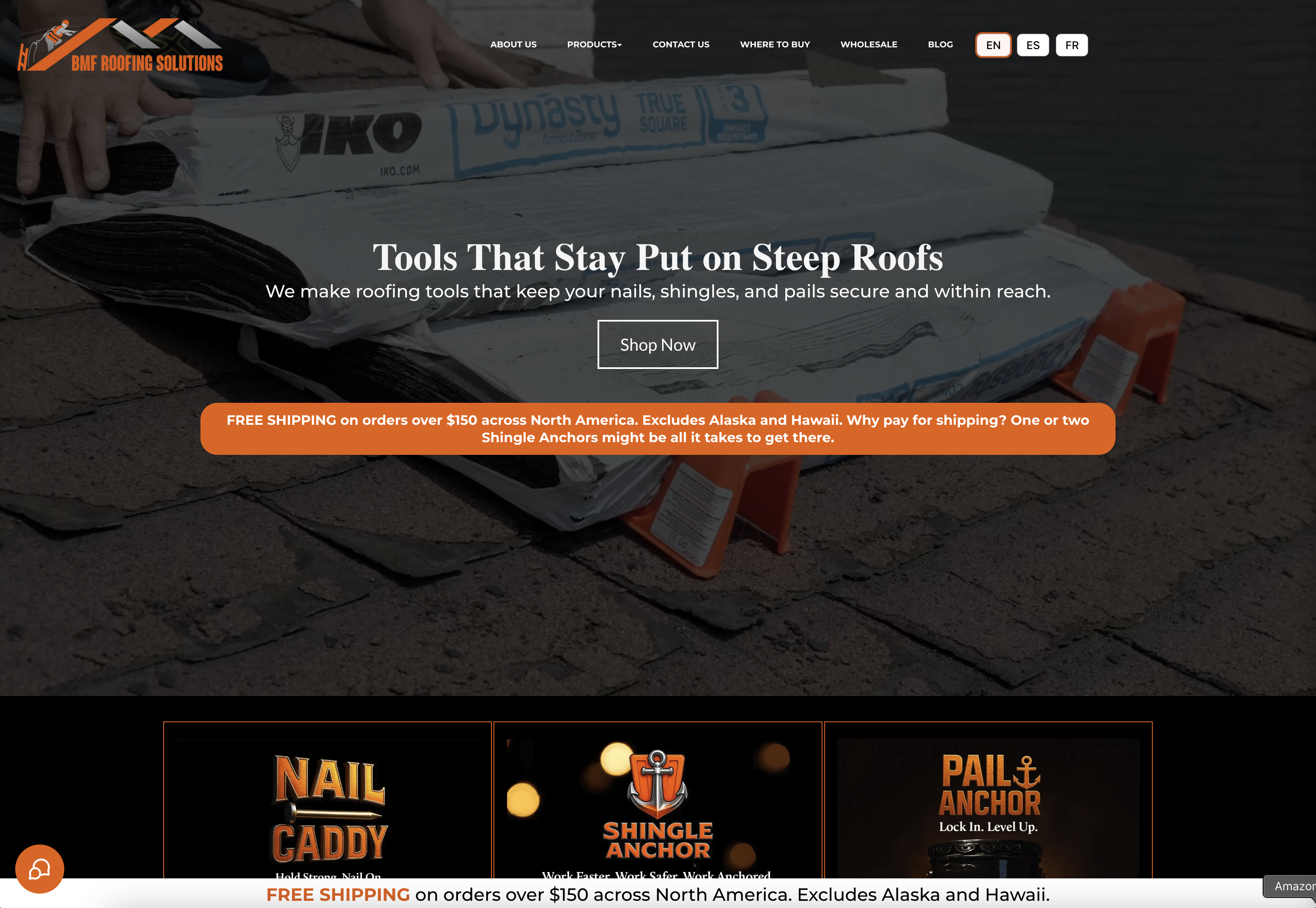 BMF Roofing Solutions website