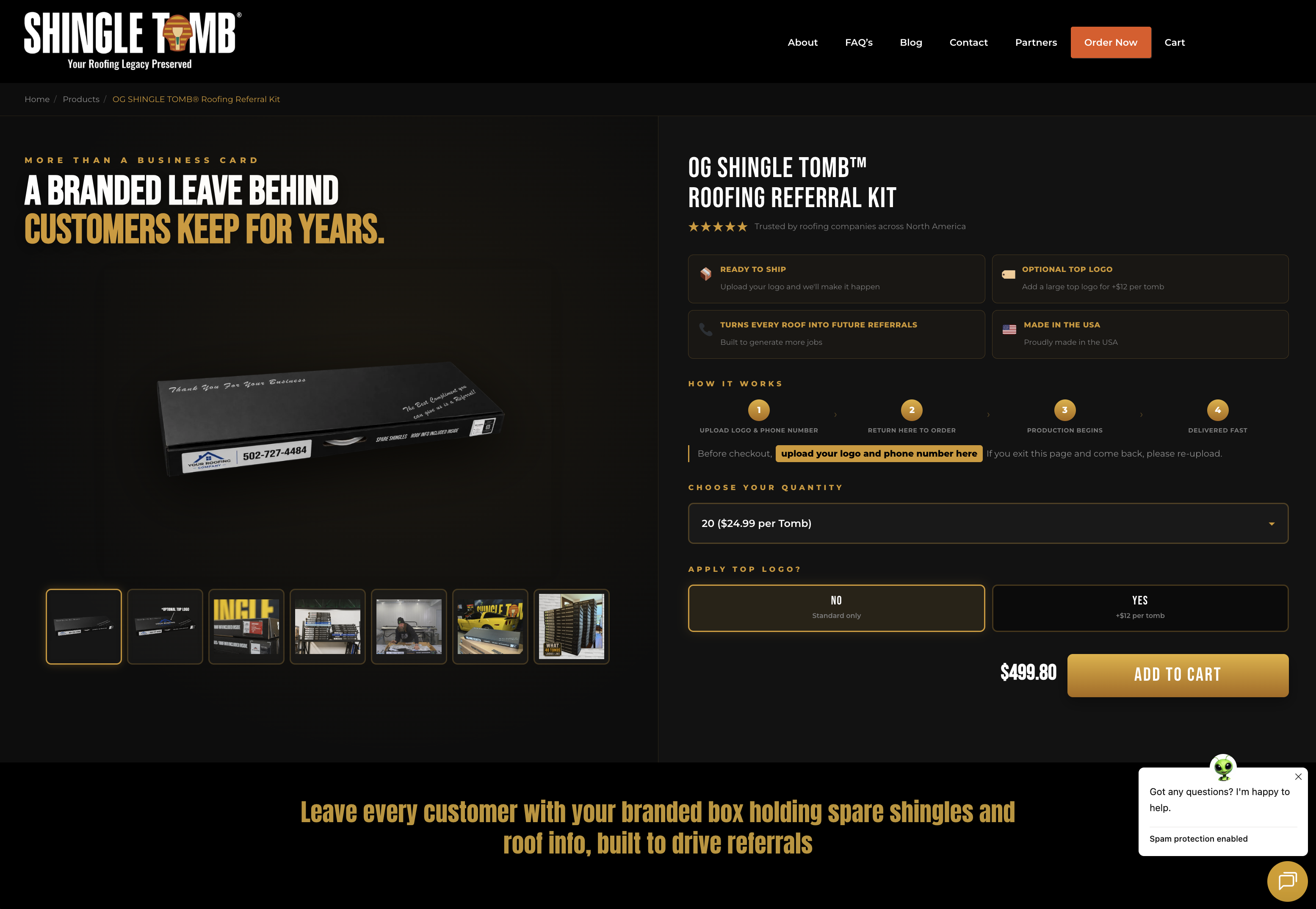Shingle Tomb website