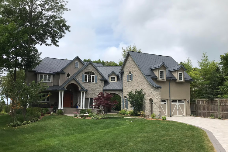 Diamond Steel Roofing steel shingle install