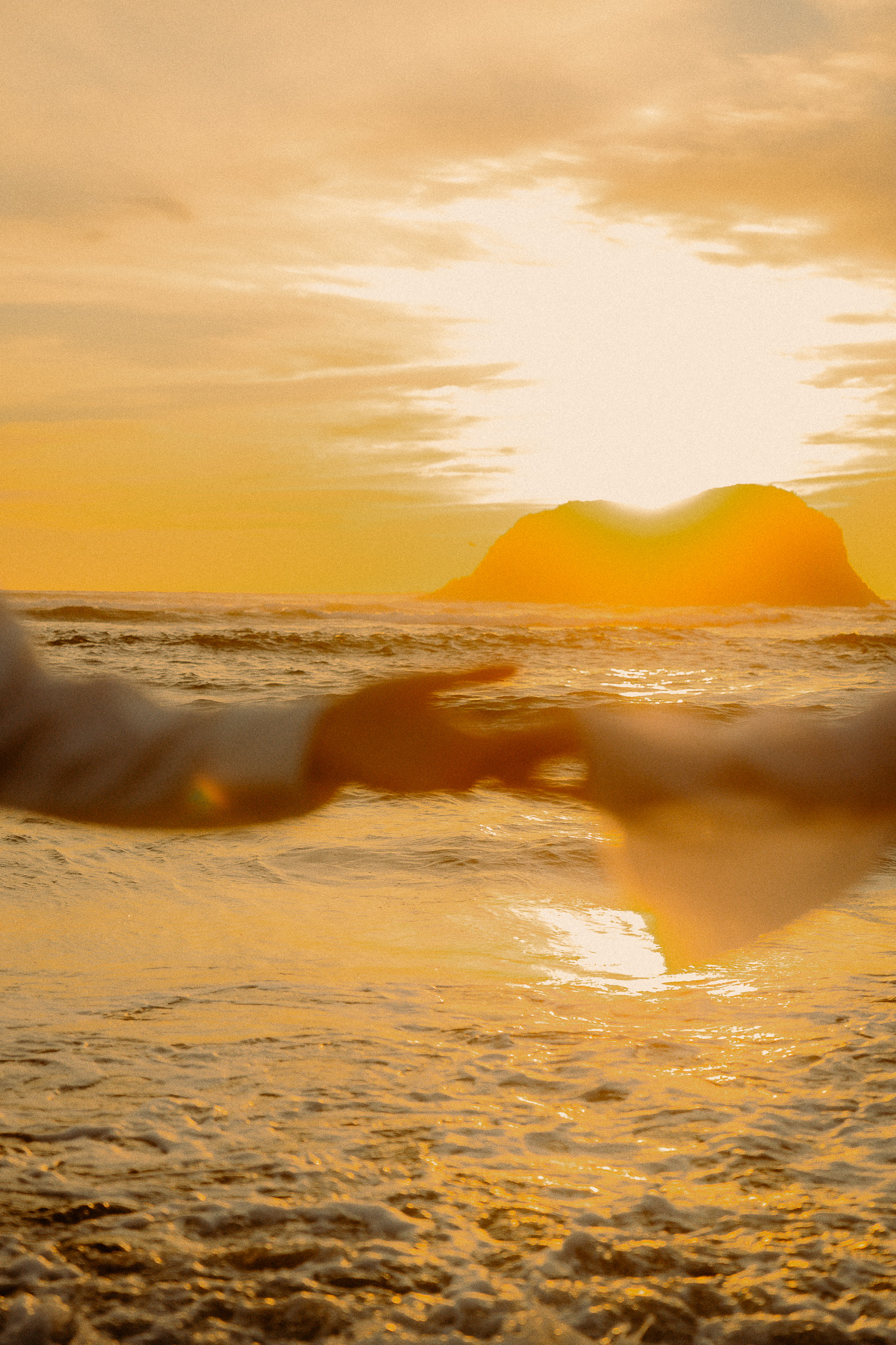 Sunset over the ocean