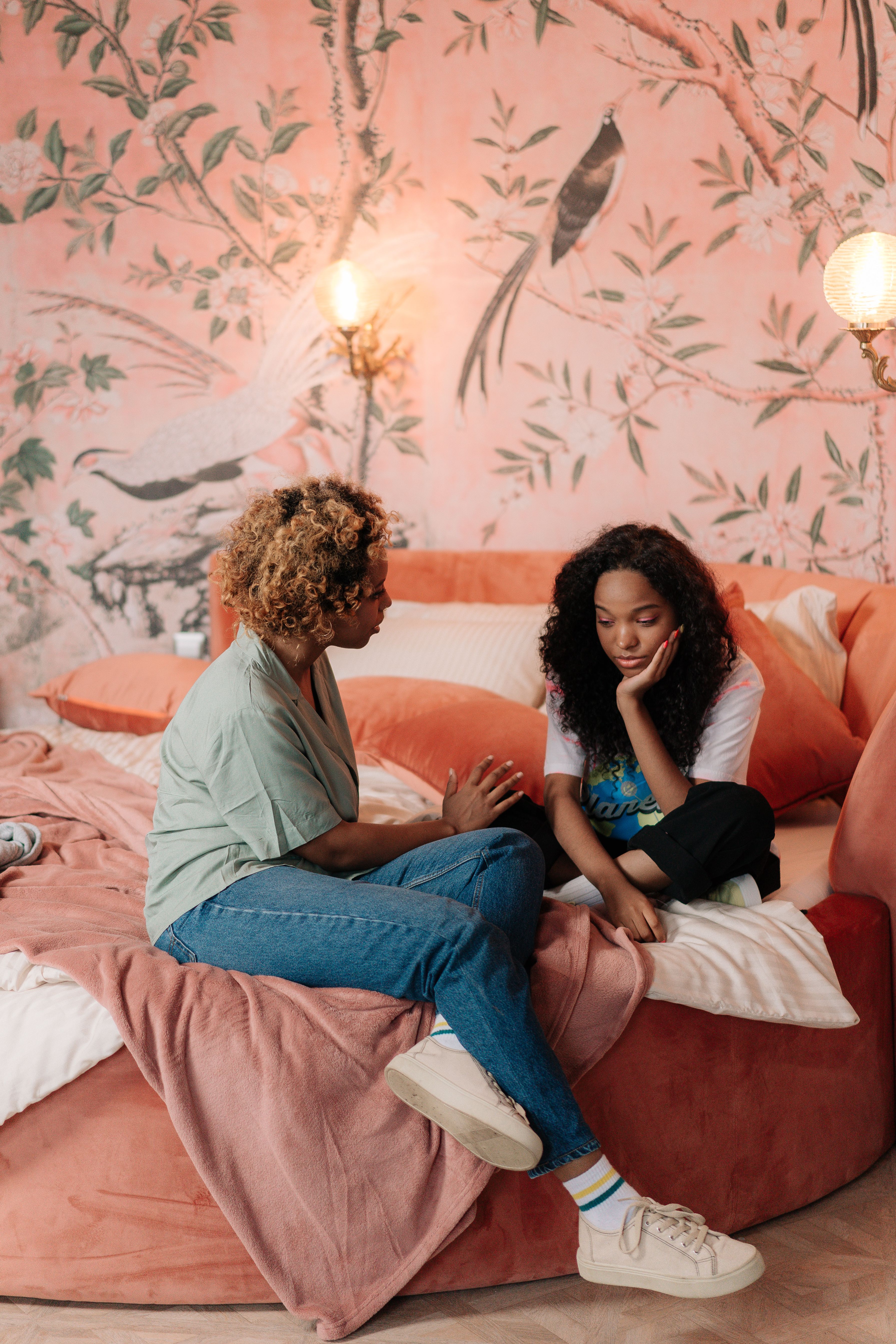 Mother talking compassionately with her teenage daughter in a peaceful home, highlighting the spiritual impact of a mother’s words, guidance, encouragement, and faith on her child. Mother talking compassionately with her teenage daughter in a peaceful home, highlighting the spiritual impact of a mother’s words, guidance, encouragement, and faith on her child.