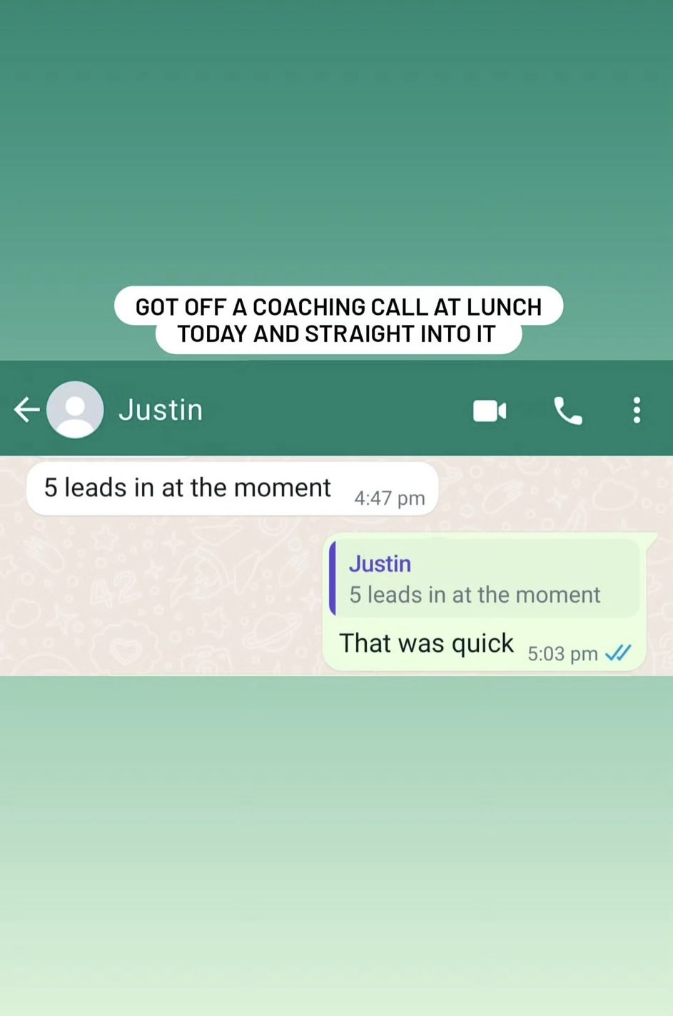 Trainer win