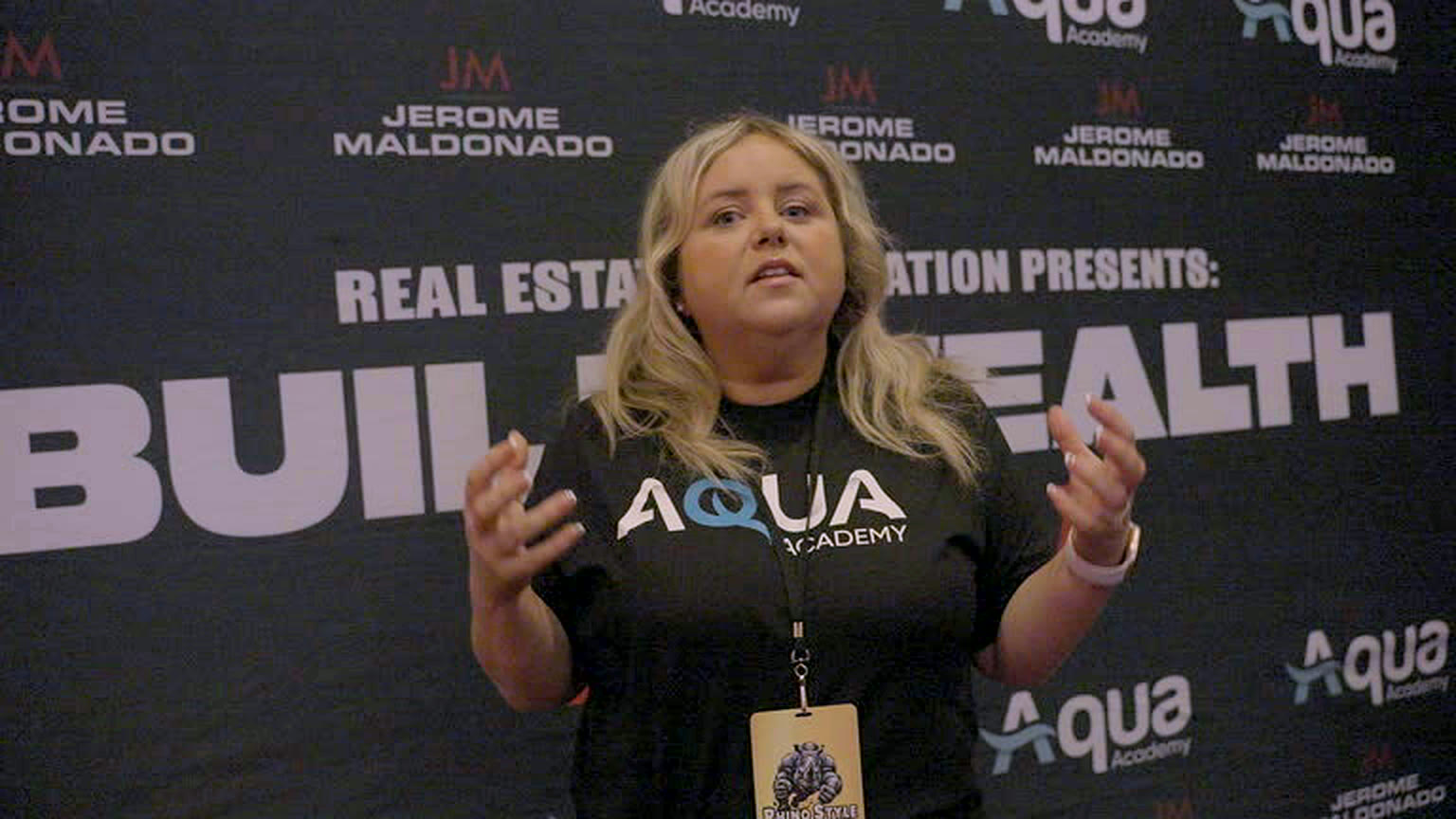 Speaker presenting at the Build Wealth Summit
