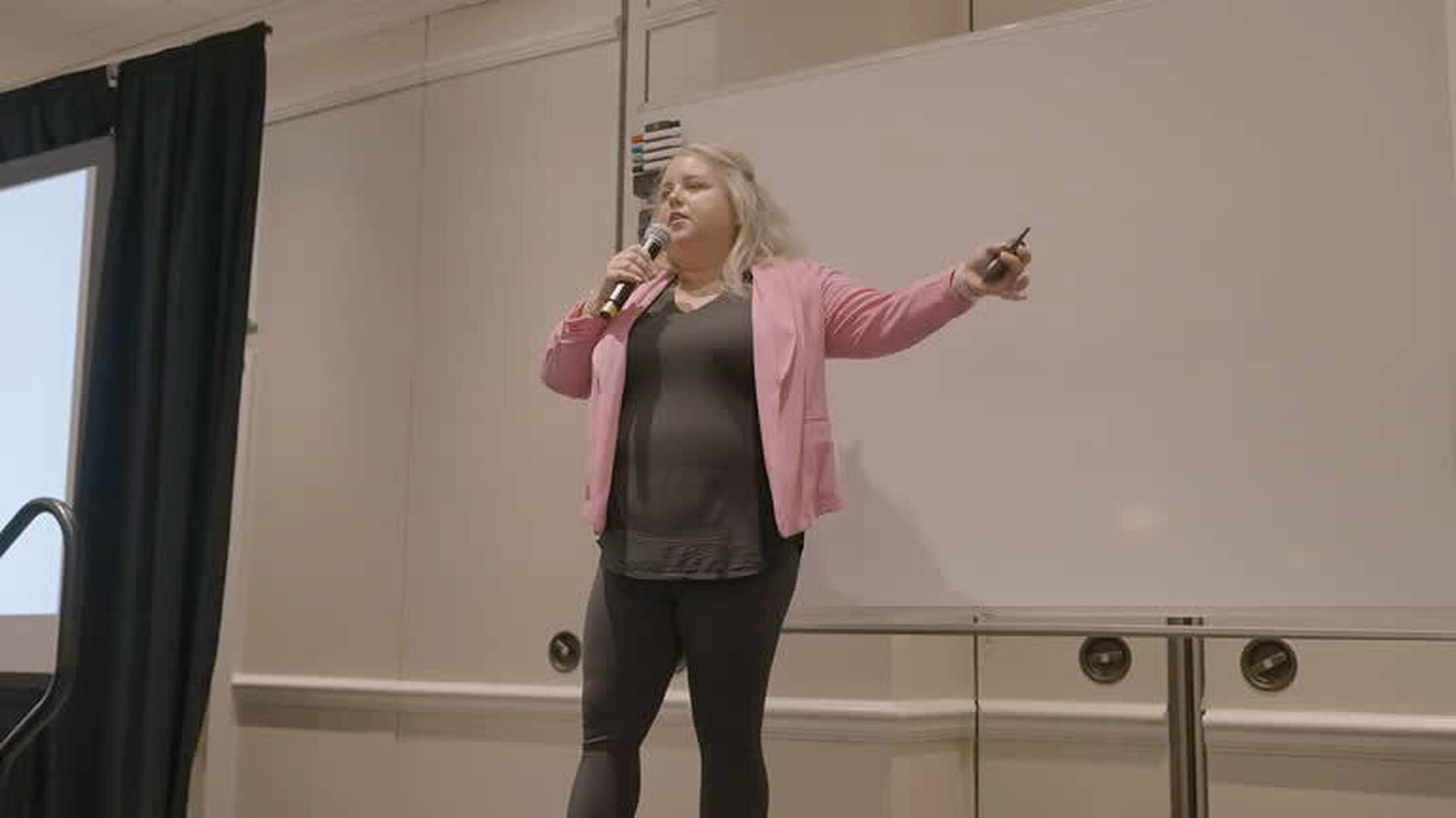 Walking the room during a live training