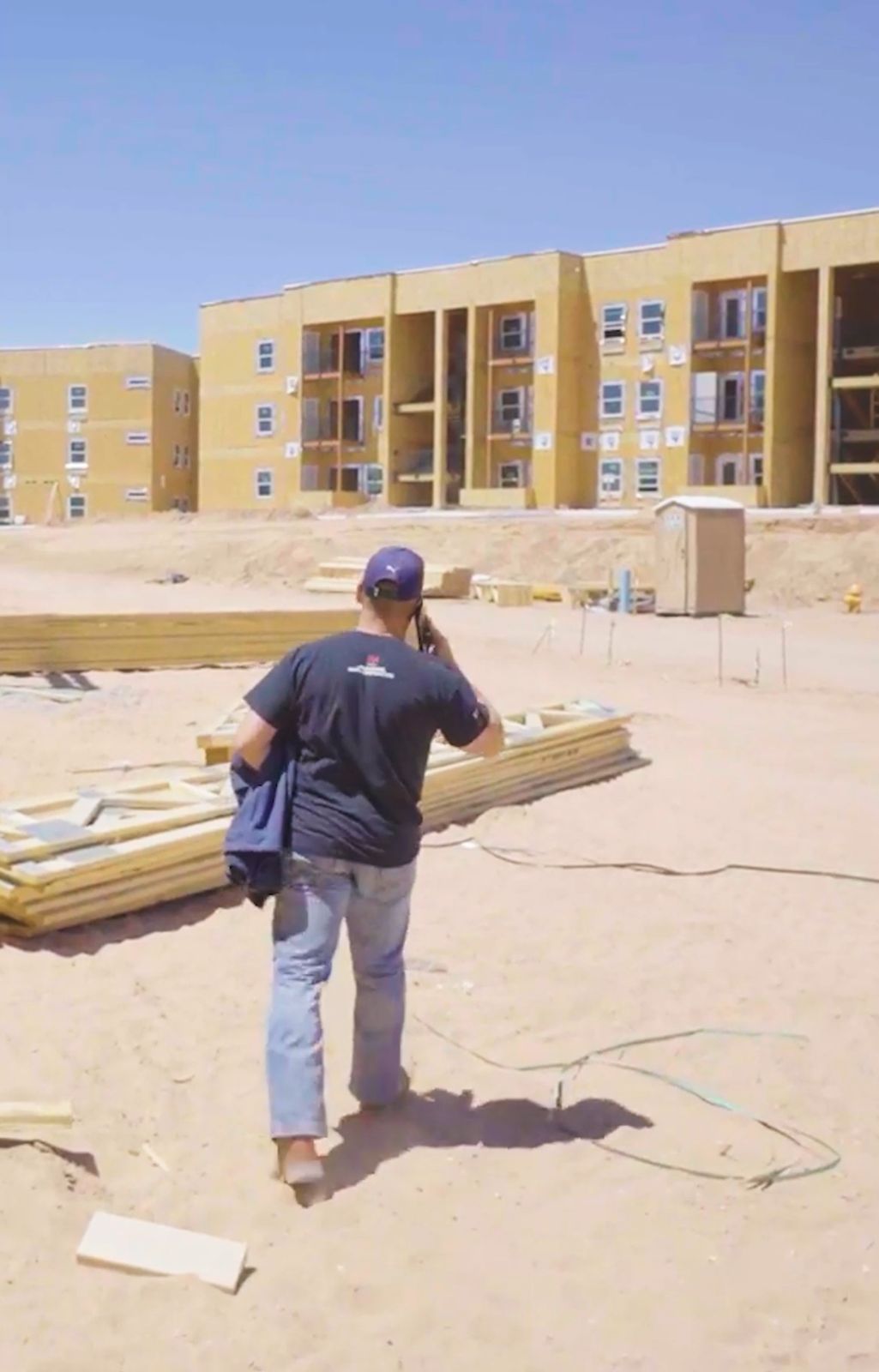 Multifamily building under construction