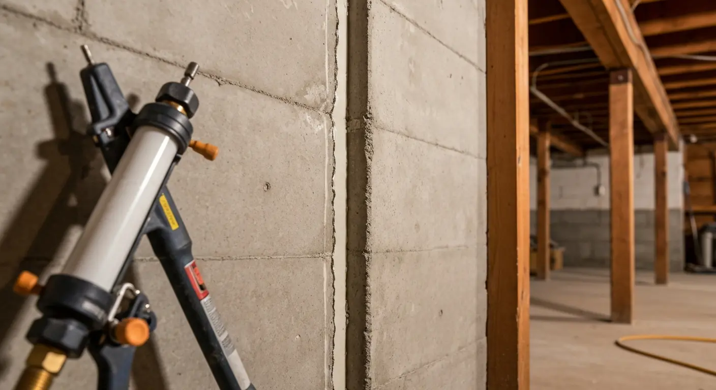 Foundation crack repair