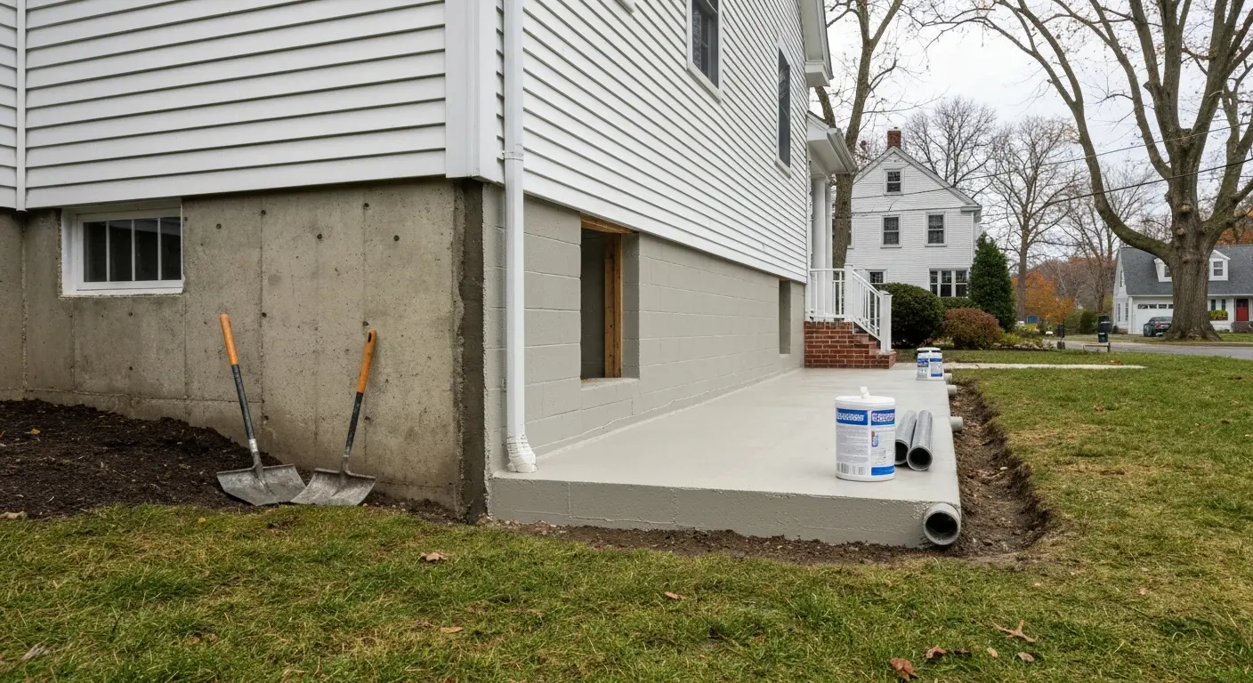 Exterior waterproofing