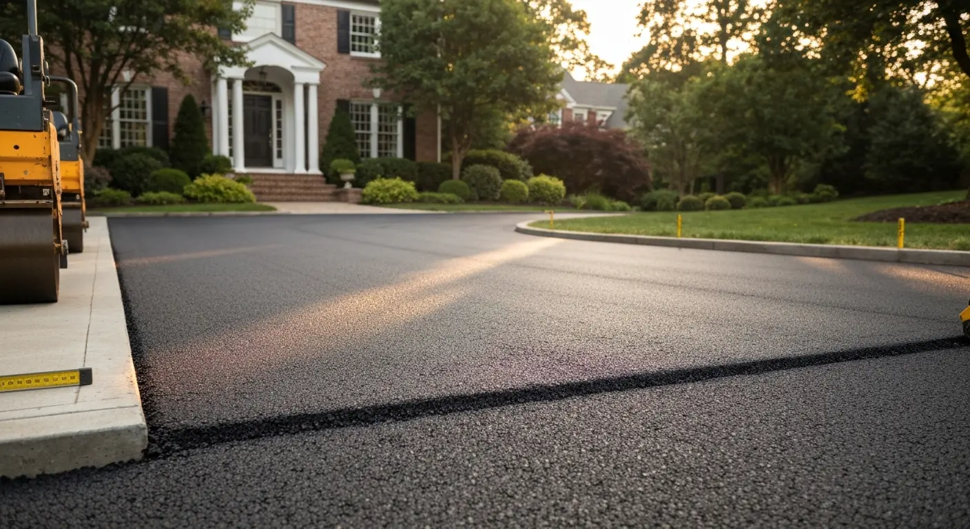 Asphalt and concrete paving