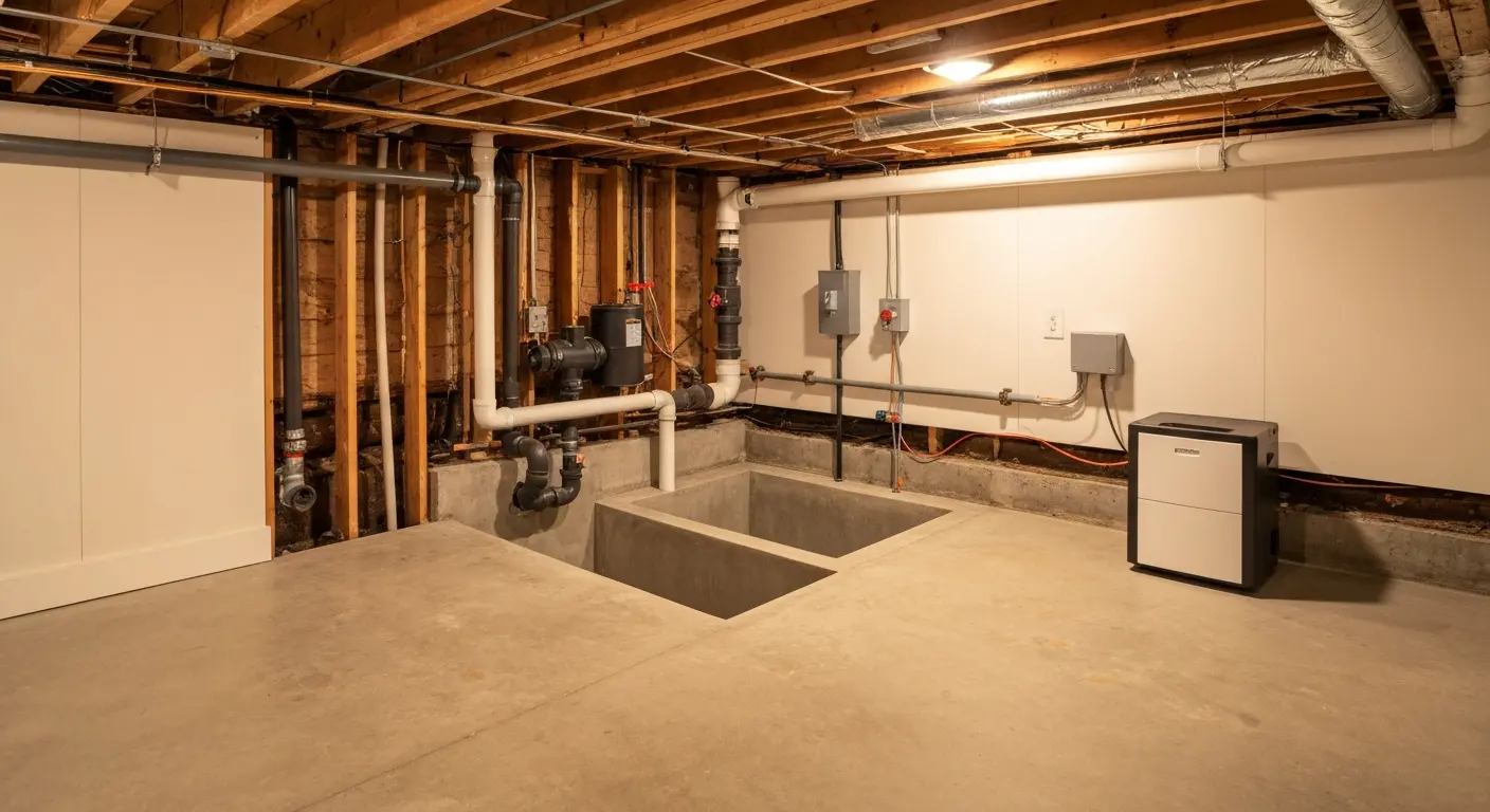Sump pump installation