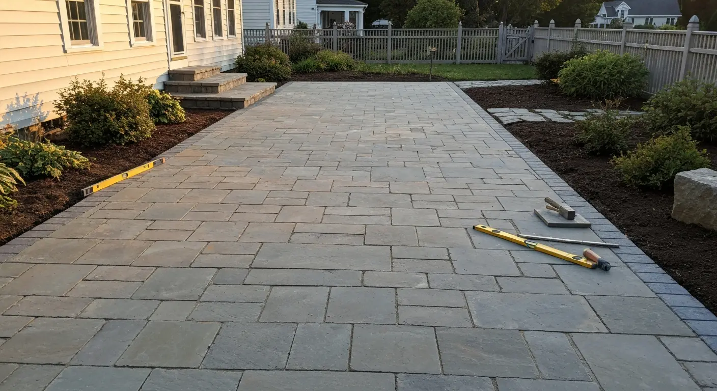 Patio and walkway installation